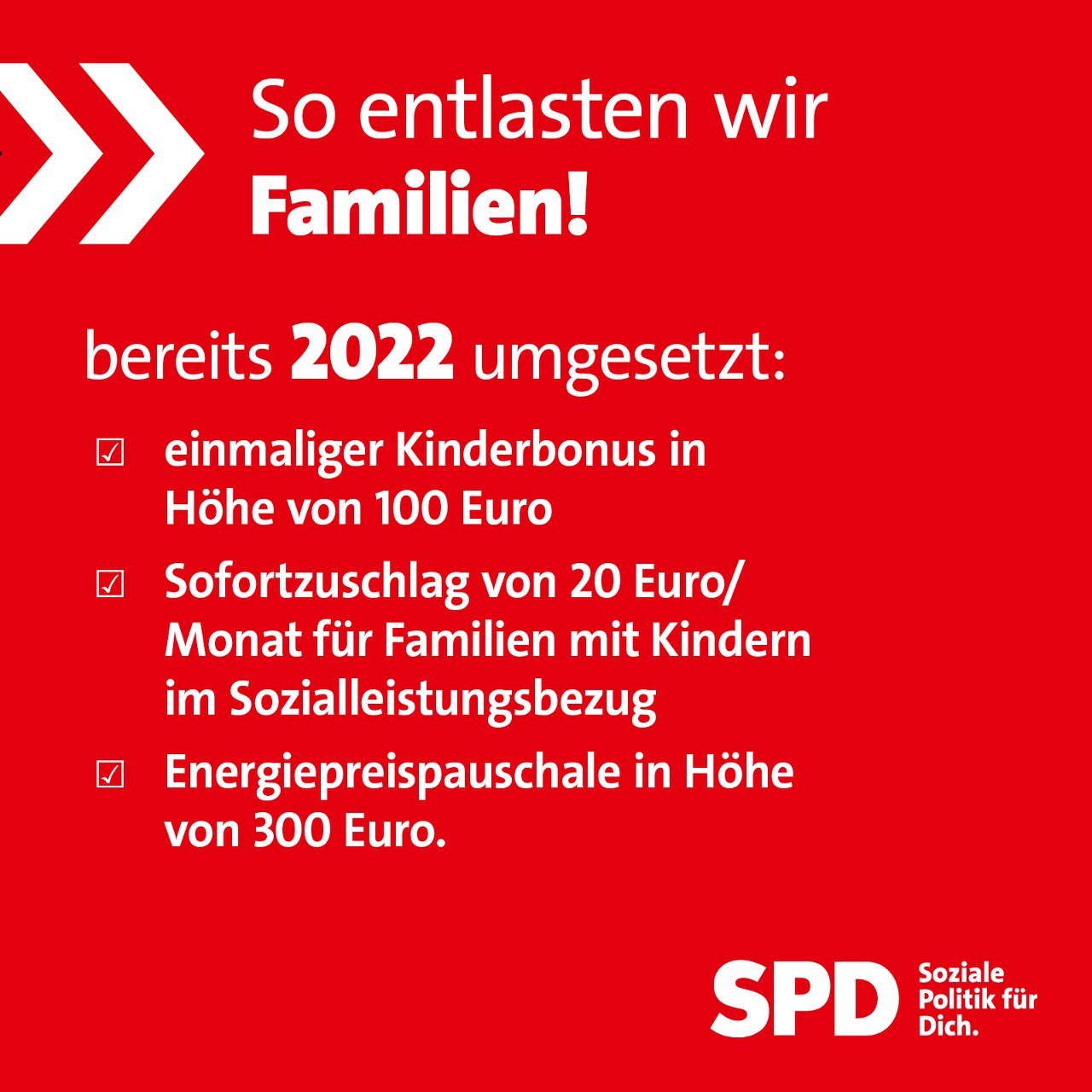 SPD Entlastungspaket 2023