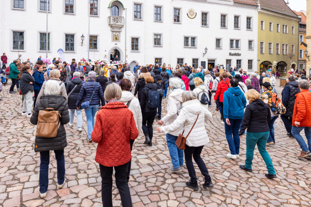 Frauentag auf dem Meißner Marktplatz